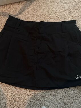 ALO Yoga fan club Black Mini Skirt